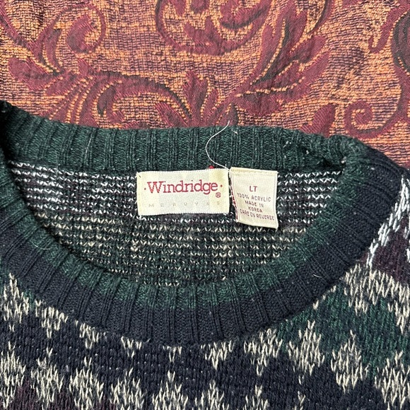 VTG Windridge Patterned Knit Sweater - Picture 2 of 3